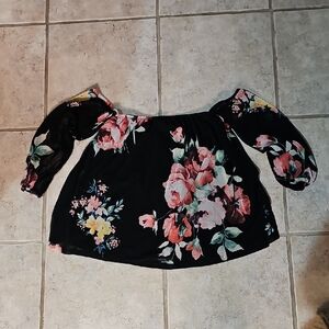 Floral Off-Shoulder Women's Top
